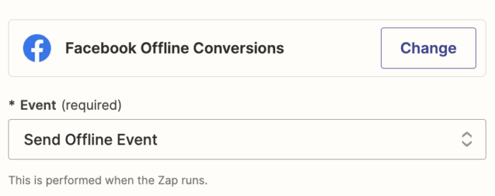 Zapier Offline Events